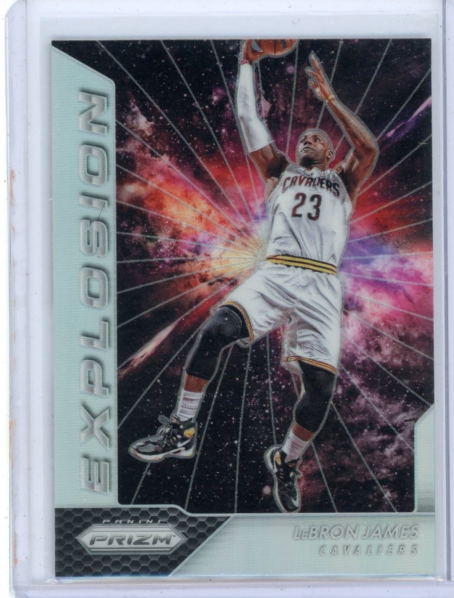 2016-17 Prizm Explosion Silver LEBRON JAMES No. 1!