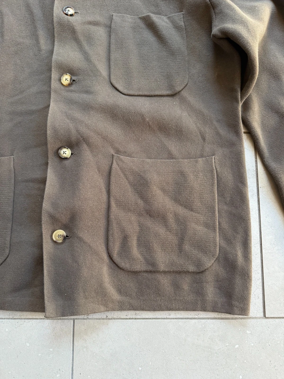 Taylor Stitch The Prout Turkish Coffee Knit Chore Jacket Brown Coat Mens Sz 44 image 4