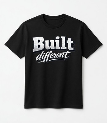 Built Different T-Shirt | Motivational Gym Fitness Graphic Tee Gift