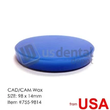BESQUAL - BesQual CAD/CAM Milling Wax Disc 98mm ( 98.5 ) x 14 mm. Designe 470849