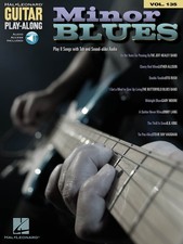 Minor Blues Guitar Play-Along Vol 135 Learn to Play Songs Tab Book Online Audio
