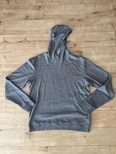 Vuori Men’s Grey Pullover Hoodie V258 XXL Soft Cotton Blend Athletic Fit Workout