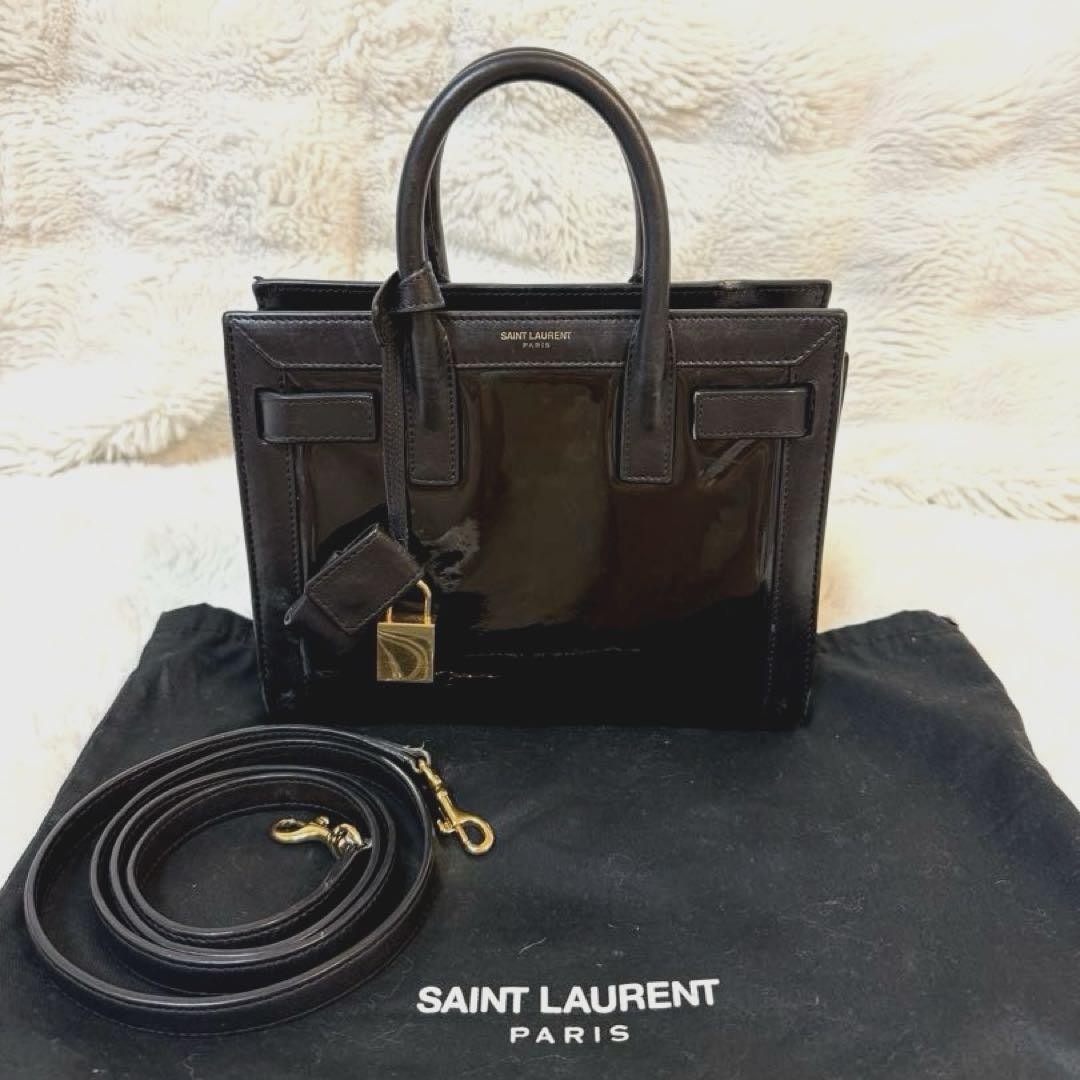 Saint Laurent handbag shoulder patent used