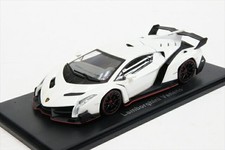 Kyosho 1/43 Lamborghini Veneno White Diecast Model KS05571W