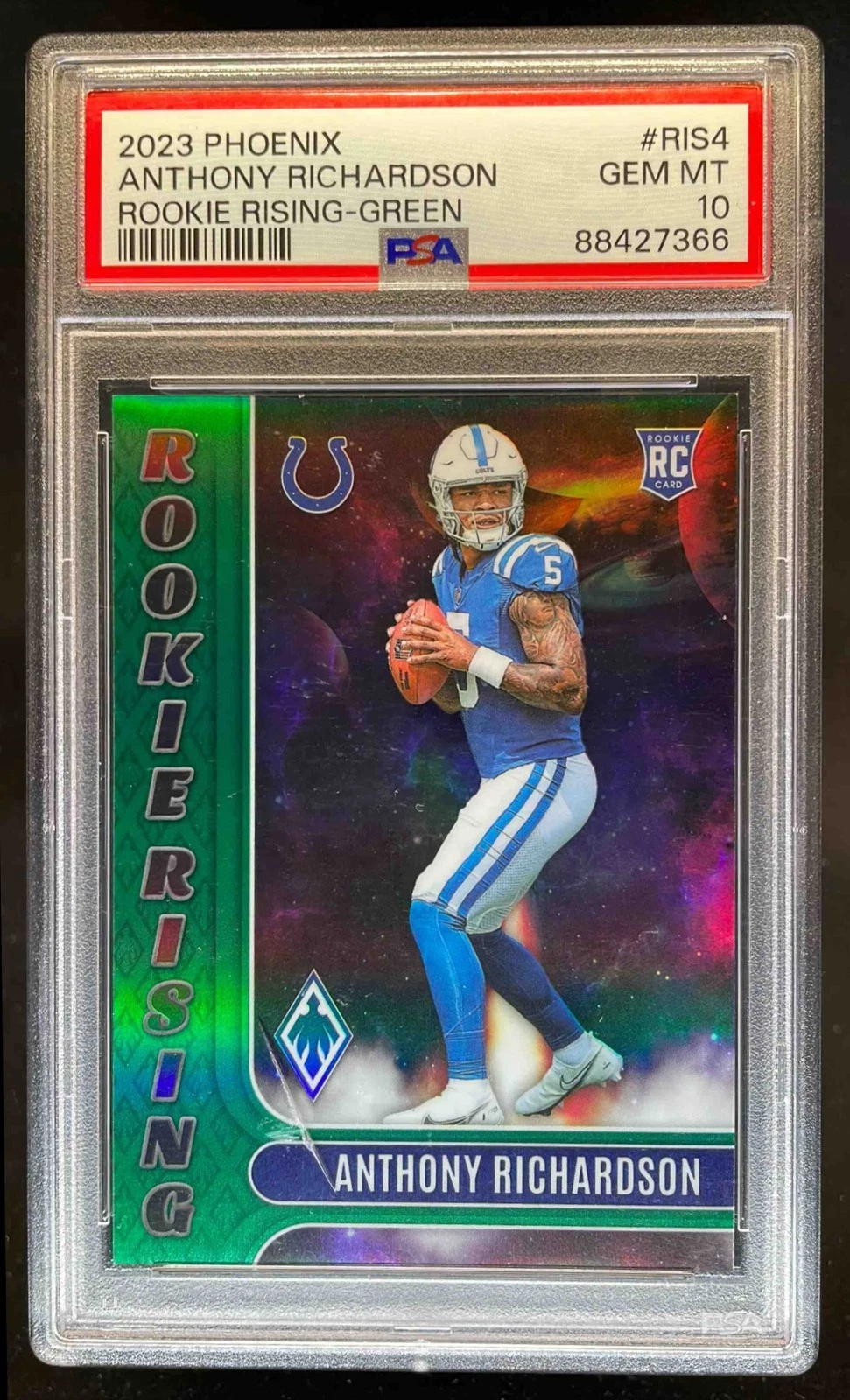 Anthony Richardson Panini Phoenix Rookie Rising #RIS4 Green