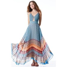 Alice + Olivia Gloria Sunshower Stripe Multi Maxi Dress size 6 NWT $660