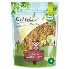 Organic Roasted Milled Golden Flax Seeds   Vegan, Kosher, Bulk   by Food to Live