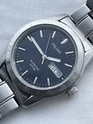 Pulsar (Seiko) Kinetic 100M  Day Date Stainless Steel Diver Silver Blue Vintage