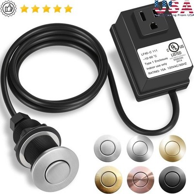 Garbage Disposal Air Switch Kit UL Certified Easy Install Waterproof Durable New