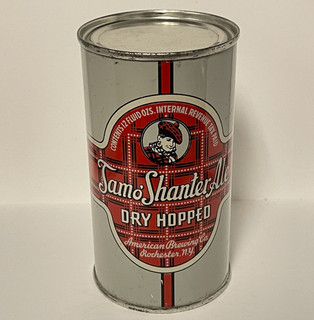 Tamo' Shanter Ale DRY HOPPED Flat Top Beer Can OPENING INSTRUCTIONS Rochester NY