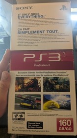 Sony PlayStation 3 Slim - PS3 System, 160 GB - Tested with games & 2 Controllers