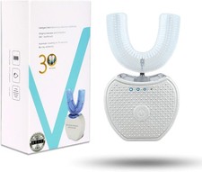 Sani White Ultrasonic Toothbrush, Ortho Sparkle Sonic Glow Brush, 360 Brite