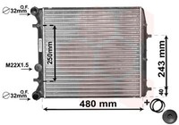 Van Wezel 76002005 KüHler, MotorküHlung FüR Seat Skoda VW