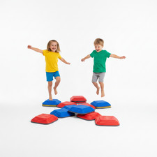 10pc Kids Balance Stepping Stones Non-Slip Sensory Obstacle Course Toy Ages 3-8