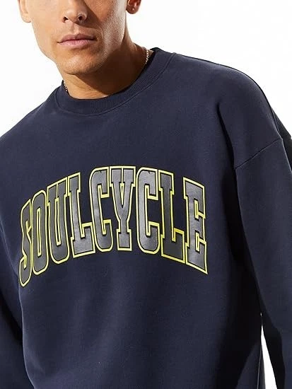 NUEVO CON ETIQUETAS Soul By SoulCycle Unisex Sam Clásica Cuello Redondo Sudadera Talla L Foto 2 de 4