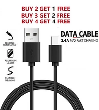 6FT OEM Type USB-C to USB-A Fast Charge Cable Cord Quick Charger Charging Sync