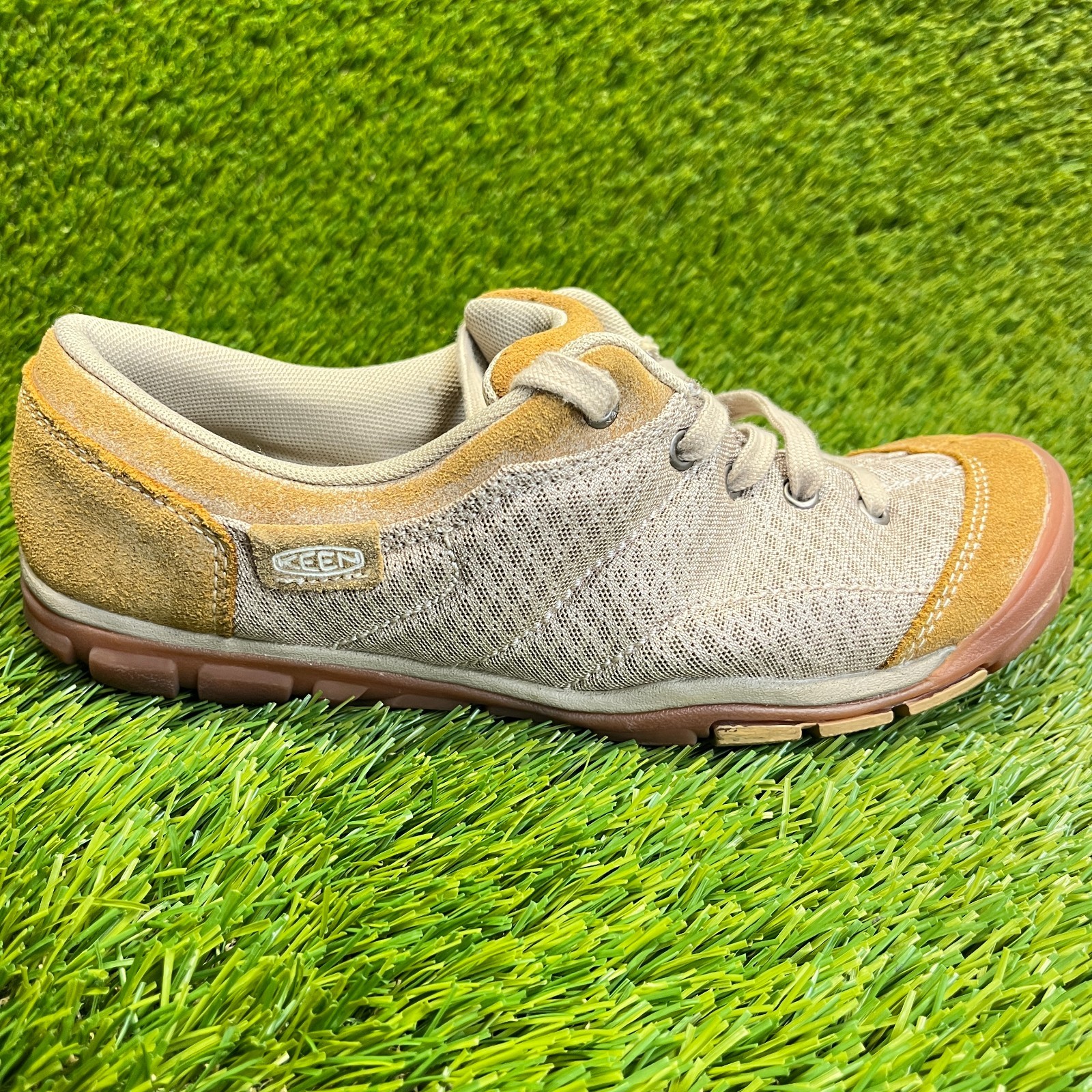 Scarpe da ginnastica Keen Mercer Lace II CNX donna taglia 9 beige marrone corsa escursionismo