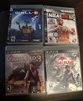 PlayStation 3 Games, WALL E, Uncharted 3,Dead Island, and,NBA2k 10