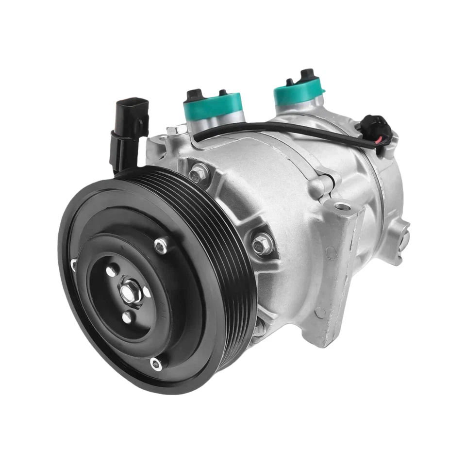 A/C Compressor w/ 6-Groove Pulley & VS14E Style for Hyundai Elantra Kia Forte Foto 2 de 4