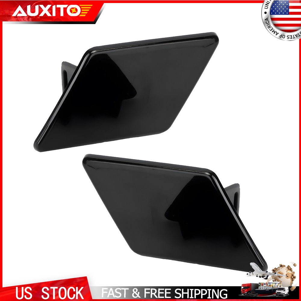 Pair of Headlight Washer Cover Caps for BMW 325i 325xi 328i 330i 335i 06-08