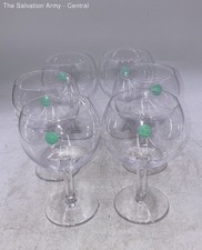 Tiffany & Co. Clear Crystal Round Shape Barware Wine Glass Set Of 6