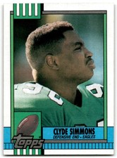 1990 Topps Clyde Simmons Philadelphia Eagles #96