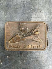 Vintage Belt Buckle Space Shuttle