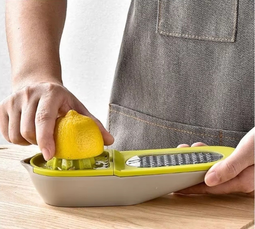3-in-1 Citrus Juicer Zester Manual Lemon Orange Squeezer Hand Press Dishwasher