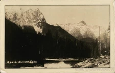 Washington WA Above Sunset Falls Original Vintage Real Photo Postcard RPPC