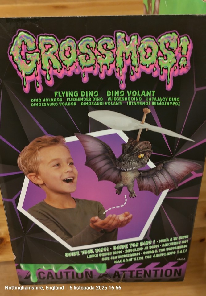 Gross-a-Saurus GrossMos Flying Dino Green - Interactive Dinosaur Toys ...
