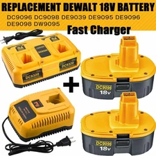 2PACK 18 Volt For DeWalt 18V 7.0Ah Battery or Charger DC9096 DC9099 DC9096-2