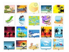 30 Personalized Address labels Scenic Beaches bsca1 