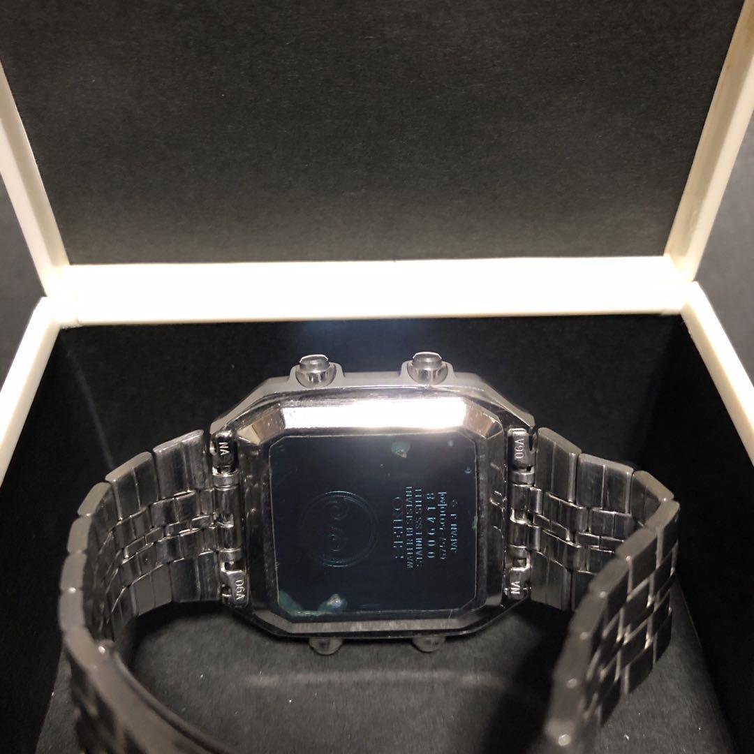 SEIKO デジボーグ　G757-5010 SEIKO G757-5010 Digi Borg Silver Wave Vintage Rare Watch