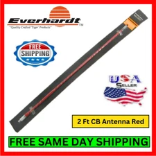 Everhardt MS-1 CB Mobile Base Station Scanner Antenna 2' Red Tiger Series Kit