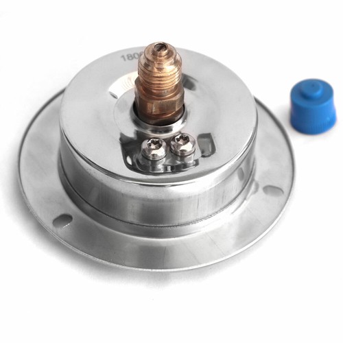 Manómetro de glicerina de acero inoxidable Ø63 mm Ø100 mm horizontal G1/4 G1/2 conexión trasera - Imagen 2 de 4
