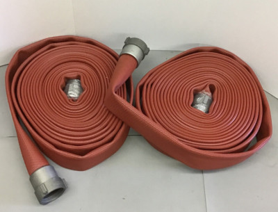 2PK All-American Hose HFX25X50R25N High Pressure Red Rubber Fire Hose (M19)