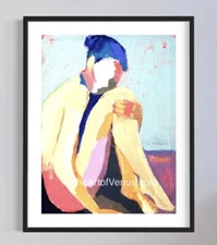 Original Painting Figurative Fine ART PRINT Colorful Abstract Expressive Figure