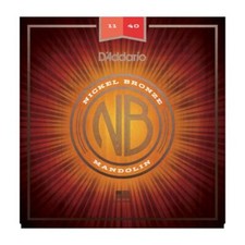 D'Addario NBM1140 Nickel Bronze Mandolin Strings, Medium, 11-40