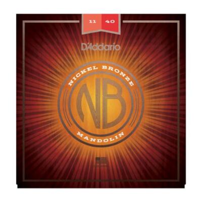 D'Addario NBM1140 Nickel Bronze Mandolin Strings, Medium, 11-40
