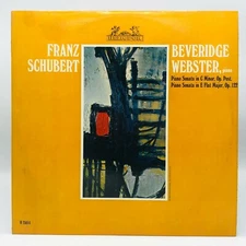 Schubert, Piano Sonatas In C Minor & E Flat Major, LP, Beveridge Webster, Heliod