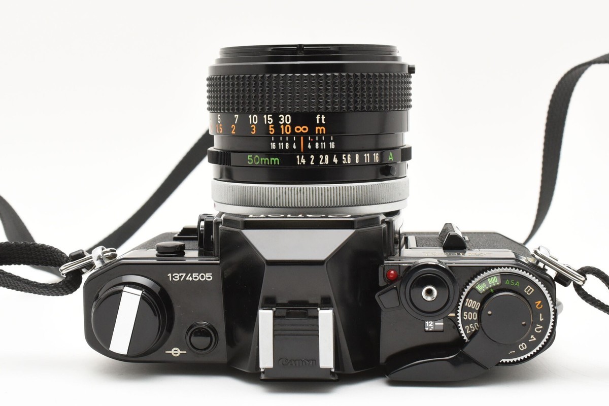 Canon AE-1 FD 50mm F1.4 S.S.C. キャノン Canon AE-1 Black 35mm Film SLR with Canon FD SSC 50mm f1.4