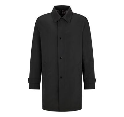 Hugo boss Mantel Wasserabweisend Aus Twill Futter Gesteppt dain 50413554 Schwarz