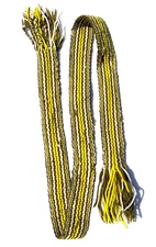 Handwoven Inkle Black Powder Horn or Flask Strap