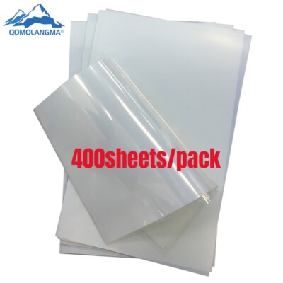 400 Sheets Waterproof Inkjet Milky Transparency Film 13x19'' US Stock