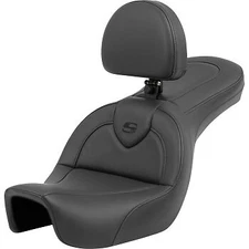 Saddlemen 806-04-187BR Roadsofa Seat w/ Backrest for 06-17 Dyna