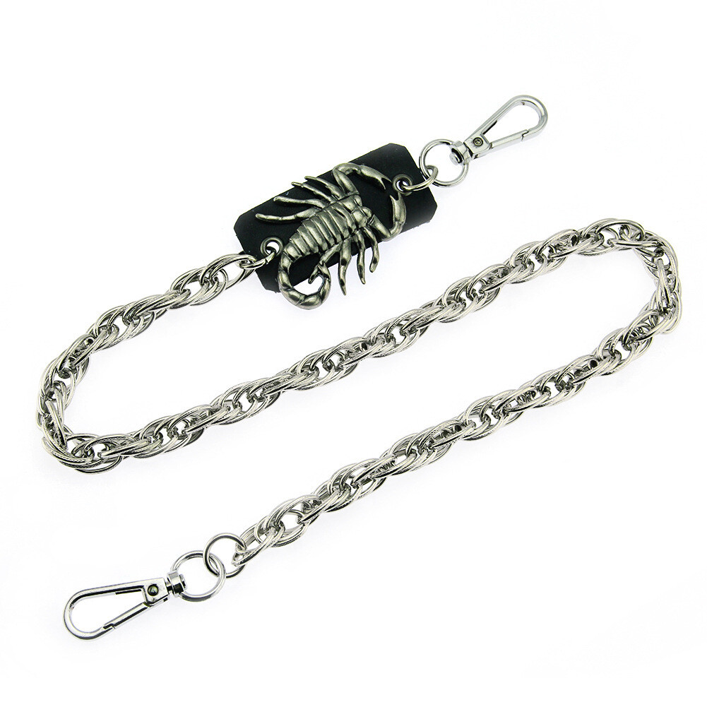 4 Styles Men's Strong Leash Heavy Wallet Chains Biker Trucker Jean
