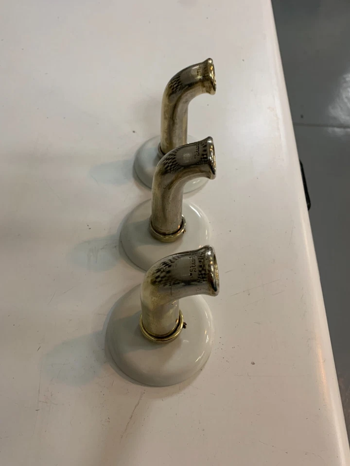 Antiguo grifo bañera ducha relleno caño ESTÁNDAR DE COLECCIÓN decoración baño victoriano Foto 3 de 4