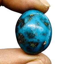 39.80 Cts Natural Turquoise 24x19mm Oval Blue Cabochon Loose Untreated Gemstone