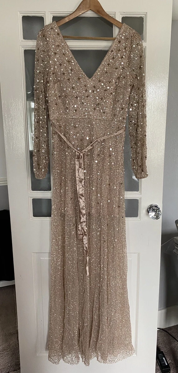 Michelle Keegan Beautiful Embellished Long Evening prom wedding Dress