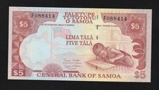 Western Samoa, 5 Tala, ND (2002), P-33b, Uncirculated Banknote